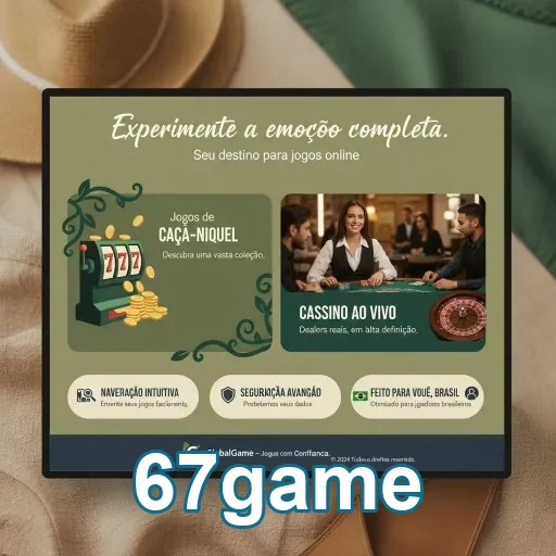 Ilustração de Acesse o aplicativo cassino da 67game com segurança e agilidade