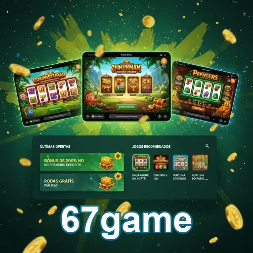 Ilustração de Experimente os Melhores Slots na 67game com Suporte Rápido