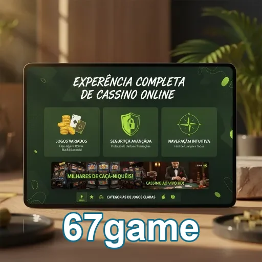 Ilustração de Experimente os Melhores Slots na 67game com Suporte Rápido